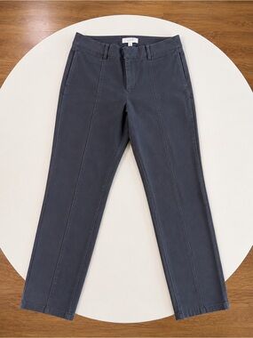 LOFT Charcoal Straight-Leg Jeans